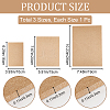 CRASPIRE 3Pcs 3 Sizes MDF Boards AJEW-CP0007-58-2