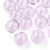 Transparent Blow High Borosilicate Glass Globe Beads GLAA-T003-09A-4