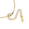 304 Stainless Steel Pendant Necklaces NJEW-T018-36G-2
