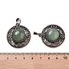 Natural Green Aventurine Pendants G-Q158-03A-R13-3