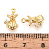 Brass Micro Pave Cubic Zirconia Charms KK-N263-102G-3