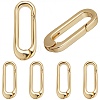 6Pcs Brass Spring Gate Rings KK-SC0003-85-1