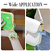 100Pcs 20 Styles Opaque Solid Color Bulb Shaped Plastic Push Gate Snap Keychain Clasp Findings KY-TA0001-58-9