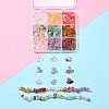 117G 9 Style Natural & Synthetic Gemstone Chips Beads Sets G-FS0002-27-4