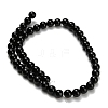 Natural Black Onyx(Dyed & Heated) Beads Strands G-H329-C06-6mm-3