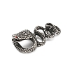 316 Surgical Stainless Steel Rhinestone Pendants STAS-Z073-122AS-01-2