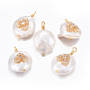 Natural Cultured Freshwater Pearl Pendants PEAR-L027-54A-1