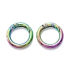 Zinc Alloy Ring Spring Gate Rings PALLOY-M194-01A-MC-3