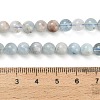 Natural Aquamarine Beads Strands G-F591-29B-6mm-01-5