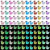 120Pcs 12 Colors Mini Luminous Resin Sunglasses Duck Display Decorations RESI-SZ0003-33-1