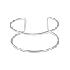 Non-Tarnish 304 Stainless Steel Hollow Open Cuff Bangles for Women LS-BJEW-S155-04P-2