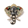 Enamel Rhinestone Brooch JEWB-K027-06G-2