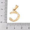 304 Stainless Steel Pendants STAS-F235-01G-C-3