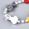 Handmade Lampwork Beads Strands LAMP-N028-16-4