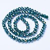 Electroplate Glass Beads Strands EGLA-A044-P2mm-B12-2