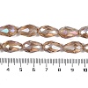 Transparent Electroplate Glass Beads Strands LS-EGLA-N013-T4mm-B23-4