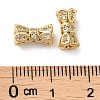 Brass Micro Pave Cubic Zirconia Beads KK-P239-33G-3