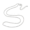 Brass Link Chain Necklaces NJEW-K123-10P-2