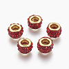 Handmade Polymer Clay European Beads CLAY-O002-01G-D-1