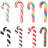 64Pcs 8 Styles Christmas Candy Cane Handmade Polymer Clay Beads CLAY-FS0001-49-2