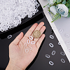 SUPERFINDINGS 1000Pcs Acrylic Linking Rings OACR-FH0001-033-3