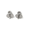 304 Stainless Steel Cup Pearl Peg Bails Pin Pendants STAS-L300-004C-P-1