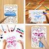 PET Hollow Out Drawing Painting Stencils DIY-WH0421-0063-4