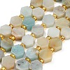 Natural Flower Amazonite Beads Strands G-F833-B09-01-2