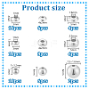 60Pcs 9 Styles 925 Sterling Silver Beads STER-PH0003-29-4