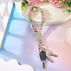 Cotton Braided Flower Pendant Decorations AJEW-TAC0030-032G-04-5