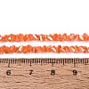 Electroplate Opaque Glass Beads Strands EGLA-Q139-01A-C08-4