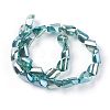 Electroplate Glass Beads Strands X-EGLA-E057-04A-03-2