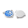 304 Stainless Steel Enamel Pendants STAS-M102-22P-02-2