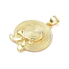 Brass Pendants KK-P345-15G-01-2