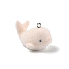 Flocky Resin Pendants FIND-A061-01G-2