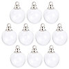 10Pcs Screwable Alloy Transparent Glass Pendants GLAA-CA0001-61-1