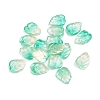 Two-Tone Transparent Glass Charms X-GLAA-H016-15E-1