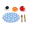 Resin Miniature Breakfast Set Ornaments DIY-H174-01D-2