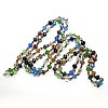 Handmade Glass Faceted Rondelle Beads Chains AJEW-PH00498-04-1