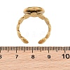 Shell Shape 304 Stainless Steel Cuff Ring Components SA-CBA098D-04G-C-3