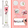 PU Leather & Cotton Name Marker Keychain AJEW-WH0514-025-2