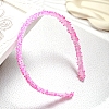 Glass Rhinestone HairBands for Women & Girl PW-WG54323-08-1