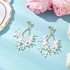 Handmade Glass Seed Beads Dangle Stud Earrings EJEW-MZ00564-01-1