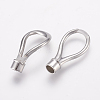 Tarnish Resistant 304 Stainless Steel Magnetic Clasps with Glue-in Ends STAS-L189-097P-4