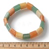 Handmade Lampwork Beaded Stretch Bracelets for Men Women BJEW-G738-02-5