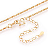 Brass Wheat Chain Necklaces NJEW-N054-08G-2