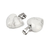 Natural Howlite Pendants G-I311-A31-2