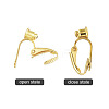 Brass Clip-on Earring Converters Findings KK-Q115-G-3