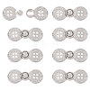 Zinc Alloy Snap Lock Clasps LS-FIND-WH0149-96P-1