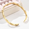 Bamboo Joint 304 Stainless Steel Bangles for Women BJEW-Z092-01G-4